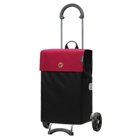 Scala Shopper Hera - Chariot de courses 2 roues - Rouge - 47 L - Andersen Shopper Manufaktur