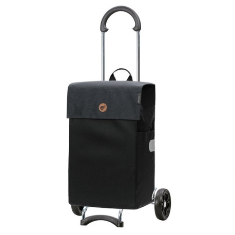 Scala Shopper Hera - Chariot de courses 2 roues - Noir - 47 L - Andersen Shopper Manufaktur