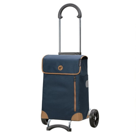 Scala Shopper Weda - Chariot de courses 2 roues - Bleu - 36 L - Andersen Shopper Manufaktur