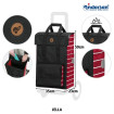 Scala Shopper Jella - Chariot de courses 2 roues - Rouge - 49 L - Andersen Shopper Manufaktur