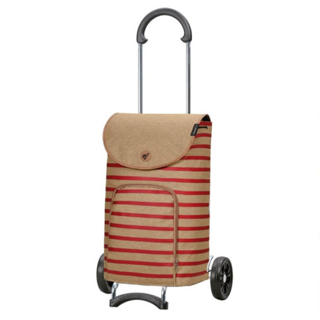 Scala Shopper Eske - Chariot de courses 2 roues - Rouge - 47 L - Andersen Shopper Manufaktur