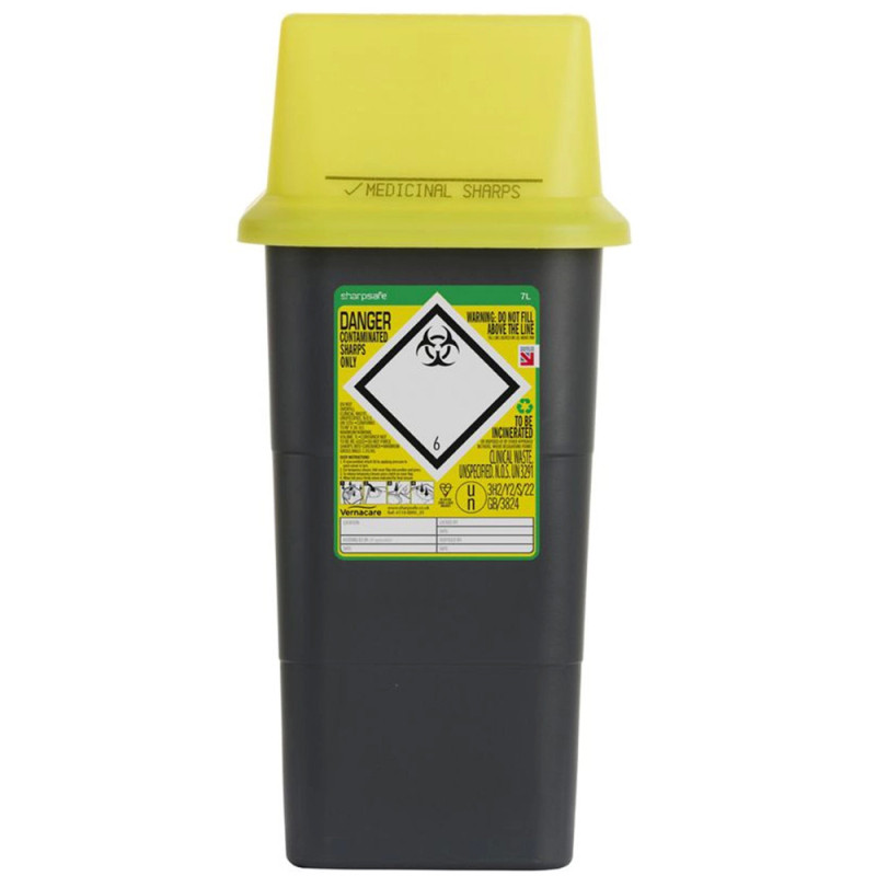 Collecteur déchets médicaux Sharpsafe 7 L 5th generation