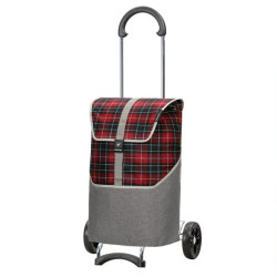 Scala Shopper Gese - Chariot de courses 2 roues - Rouge - 46 L - Andersen Shopper Manufaktur