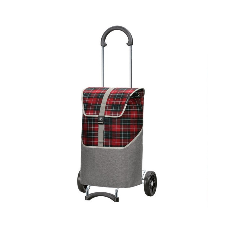 Scala Shopper Gese - Chariot de courses 2 roues - Rouge - 46 L - Andersen Shopper Manufaktur