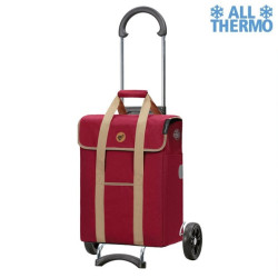 Scala Shopper Ipek Mi - Chariot de courses 2 roues - Rouge - 39 L - Andersen Shopper Manufaktur