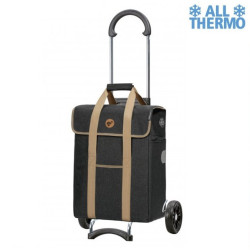Scala Shopper Ipek Mi - Chariot de courses 2 roues - Noir - 39 L - Andersen Shopper Manufaktur