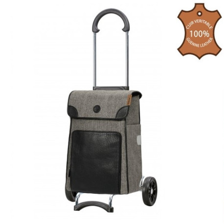 Scala Shopper Elik - Chariot de courses 2 roues - Noir - 38 L - Andersen Shopper Manufaktur
