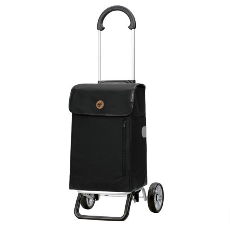 Scala Shopper Plus Weda - Chariot de courses 2 roues - Noir - 36 L - Andersen Shopper Manufaktur