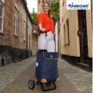 Scala Shopper Plus Weda - Chariot de courses 2 roues - Bleu - 36 L - Andersen Shopper Manufaktur