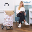 Scala Shopper Plus Tyra - Chariot de courses 2 roues - Zèbre - 46 L - Andersen Shopper Manufaktur