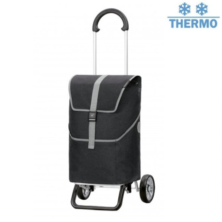 Scala Shopper Plus Mikkel - Chariot de courses 2 roues - Noir - 37 L - Andersen Shopper Manufaktur
