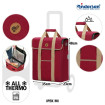 Scala Shopper Plus Ipek Mi - Chariot de courses 2 roues - Rouge - 39 L - Andersen Shopper Manufaktur