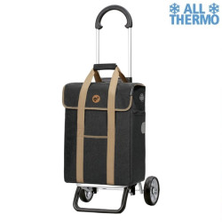 Scala Shopper Plus Ipek Mi - Chariot de courses 2 roues - Noir - 39 L - Andersen Shopper Manufaktur