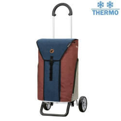 Scala Shopper Plus Oli.P 2.0 - Chariot de courses 2 roues - Bleu - 50 L - Andersen Shopper Manufaktur
