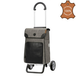 Scala Shopper Plus Elik - Chariot de courses 2 roues - Noir - 38 L - Andersen Shopper Manufaktur