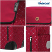 Alu Star Shopper Sofia - Chariot de courses 2 roues - Rouge - 43 L - Andersen Shopper Manufaktur