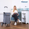 Alu Star Shopper Sofia - Chariot de courses 2 roues - Bleu - 43 L - Andersen Shopper Manufaktur