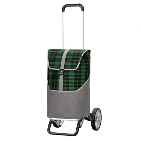 Alu Star Shopper Gese - Chariot de courses 2 roues - Vert - 46 L - Andersen Shopper Manufaktur