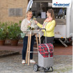 Alu Star Shopper Gese - Chariot de courses 2 roues - Rouge - 46 L - Andersen Shopper Manufaktur