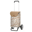 Alu Star Shopper Tyra - Chariot de courses 2 roues - Zèbre - 46 L - Andersen Shopper Manufaktur