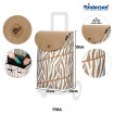 Alu Star Shopper Tyra - Chariot de courses 2 roues - Zèbre - 46 L - Andersen Shopper Manufaktur