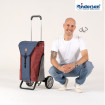 Alu Star Shopper Oli.P 2.0 - Chariot de courses 2 roues - Bleu - 50 L - Andersen Shopper Manufaktur