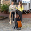 Alu Star Shopper Charu - Chariot de courses 2 roues - Marron - 49 L - Andersen Shopper Manufaktur