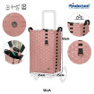 Alu Star Shopper Silja - Chariot de courses 2 roues - Terra Pink - 53 L - Andersen Shopper Manufaktur