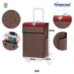 Alu Star Shopper Urs - Chariot de courses 2 roues - Marron - 43 L - Andersen Shopper Manufaktur