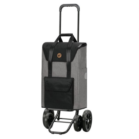 Quattro Shopper Senta 2.0 - Chariot de courses 4 roues - Gris - 49 L - Andersen Shopper Manufaktur