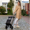 Quattro Shopper Senta 2.0 - Chariot de courses 4 roues - Gris - 49 L - Andersen Shopper Manufaktur