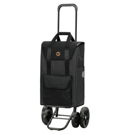 Quattro Shopper Senta 2.0 - Chariot de courses 4 roues - Noir - 49 L - Andersen Shopper Manufaktur