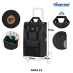 Quattro Shopper Senta 2.0 - Chariot de courses 4 roues - Noir - 49 L - Andersen Shopper Manufaktur