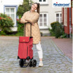 Quattro Shopper Sofia - Chariot de courses 4 roues - Rouge - 43 L - Andersen Shopper Manufaktur