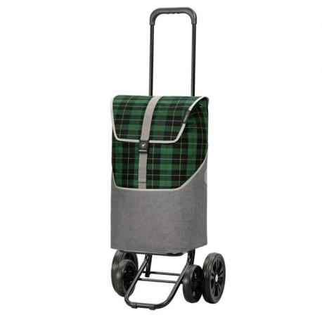 Quattro Shopper Gese - Chariot de courses 4 roues - Vert - 46 L - Andersen Shopper Manufaktur