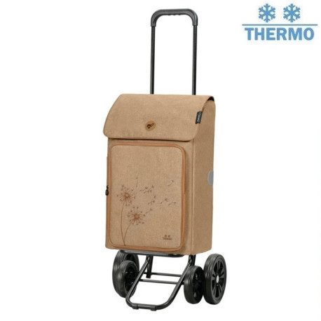 Quattro Shopper Erbo - Chariot de courses 4 roues - Beige - 45 L - Andersen Shopper Manufaktur