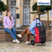Komfort Shopper Jella - Chariot de courses avec siège- Rouge - 49 L - Andersen Shopper Manufaktur