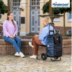 Komfort Shopper Jella - Chariot de courses avec siège- Bleu - 49 L - Andersen Shopper Manufaktur