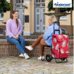 Komfort Shopper Signe - Chariot de courses avec siège - Rouge - 51 L - Andersen Shopper Manufaktur