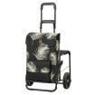 Komfort Shopper Signe - Chariot de courses avec siège - Noir - 51 L - Andersen Shopper Manufaktur