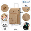 Komfort Shopper Erbo - Chariot de courses avec siège - Beige - 45 L - Andersen Shopper Manufaktur