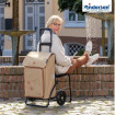 Komfort Shopper Erbo - Chariot de courses avec siège - Beige - 45 L - Andersen Shopper Manufaktur
