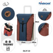 Komfort Shopper Oli.P 2.0 - Chariot de courses avec siège - Bleu - 50 L - Andersen Shopper Manufaktur