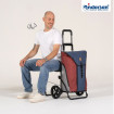 Komfort Shopper Oli.P 2.0 - Chariot de courses avec siège - Bleu - 50 L - Andersen Shopper Manufaktur