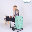 Komfort Shopper Ipek Ma - Chariot de courses avec siège - Sauge - 42 L - Andersen Shopper Manufaktur