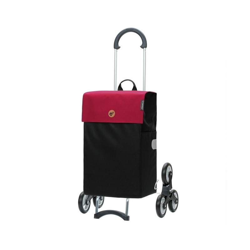 Treppensteiger Scala Shopper Hera - Chariot de courses 6 roues - Rouge - 47 L - Andersen Shopper Manufaktur
