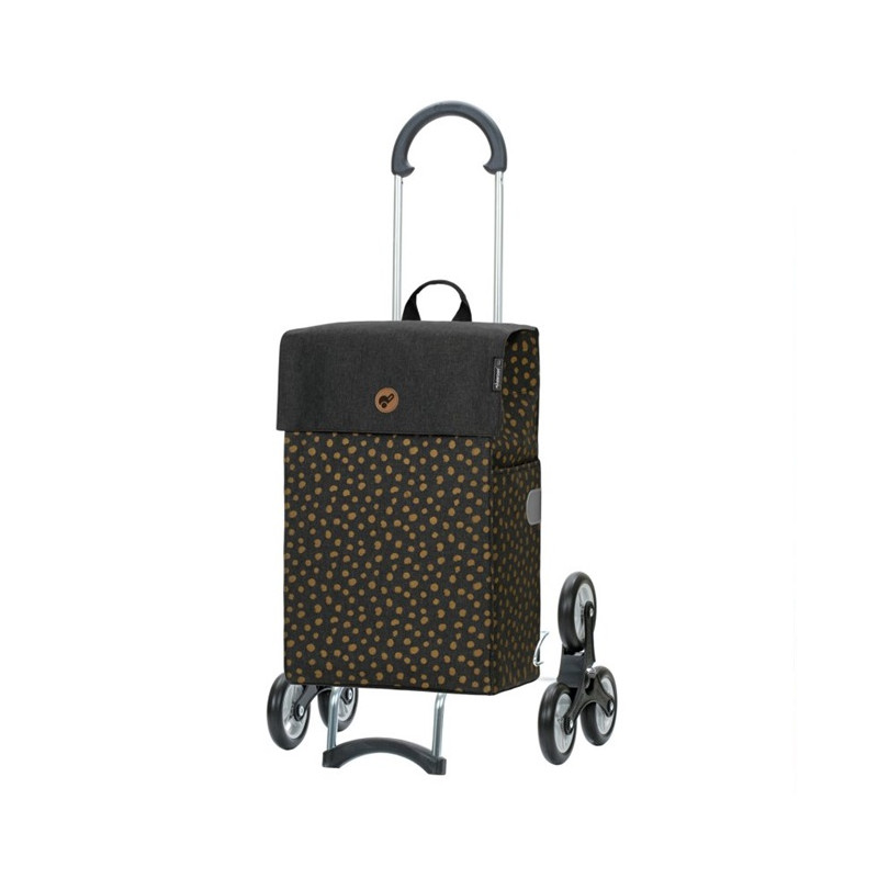 Treppensteiger Scala Shopper Fita - Chariot de courses 6 roues - Noir - 47 L - Andersen Shopper Manufaktur