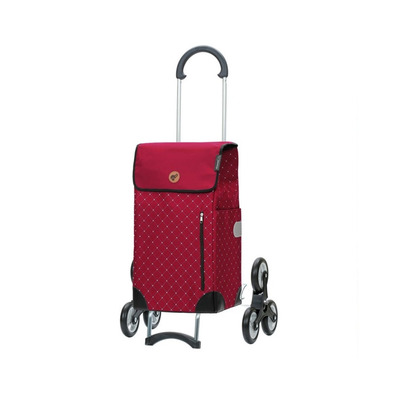 Treppensteiger Scala Shopper Sofia - Chariot de courses 6 roues - Rouge - 43 L - Andersen Shopper Manufaktur