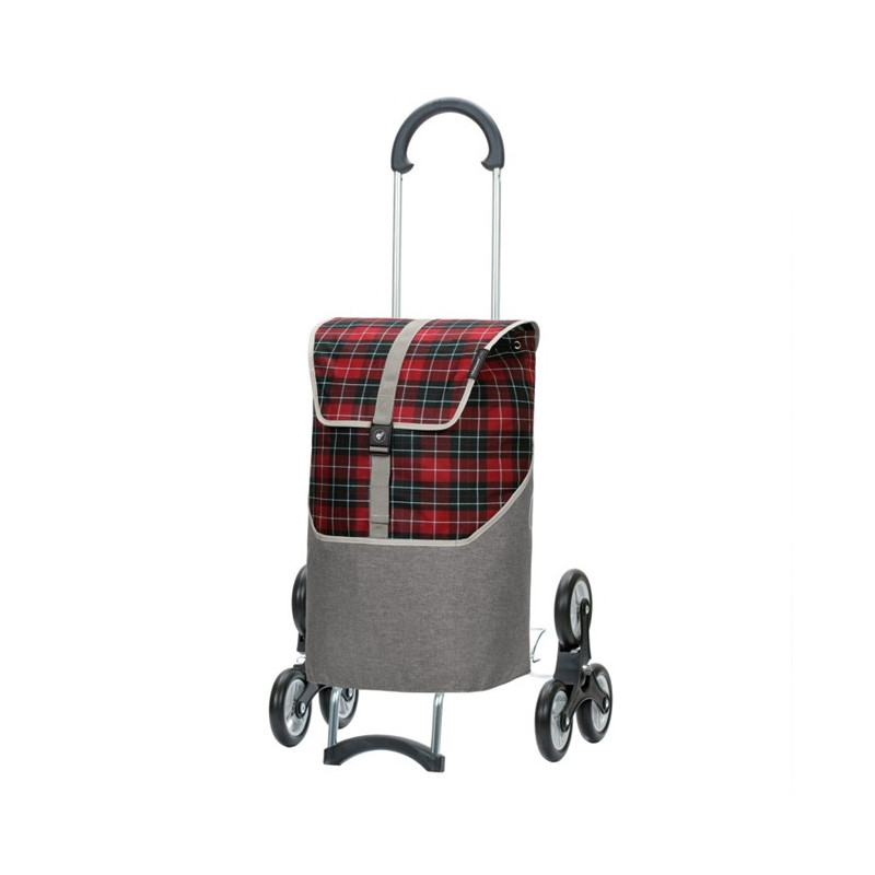 Treppensteiger Scala Shopper Gese - Chariot de courses 6 roues - Rouge - 46 L - Andersen Shopper Manufaktur