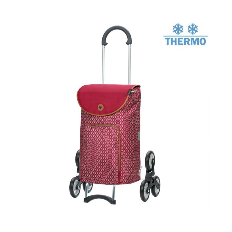 Treppensteiger Scala Shopper Famke - Chariot de courses 6 roues - Rouge - 47 L - Andersen Shopper Manufaktur